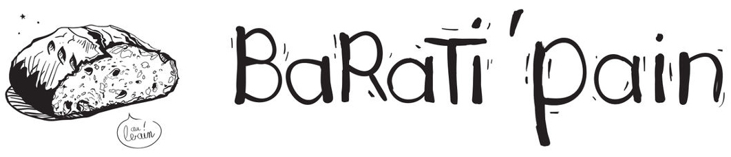 Logo de la boulangerie "Barati'pain"